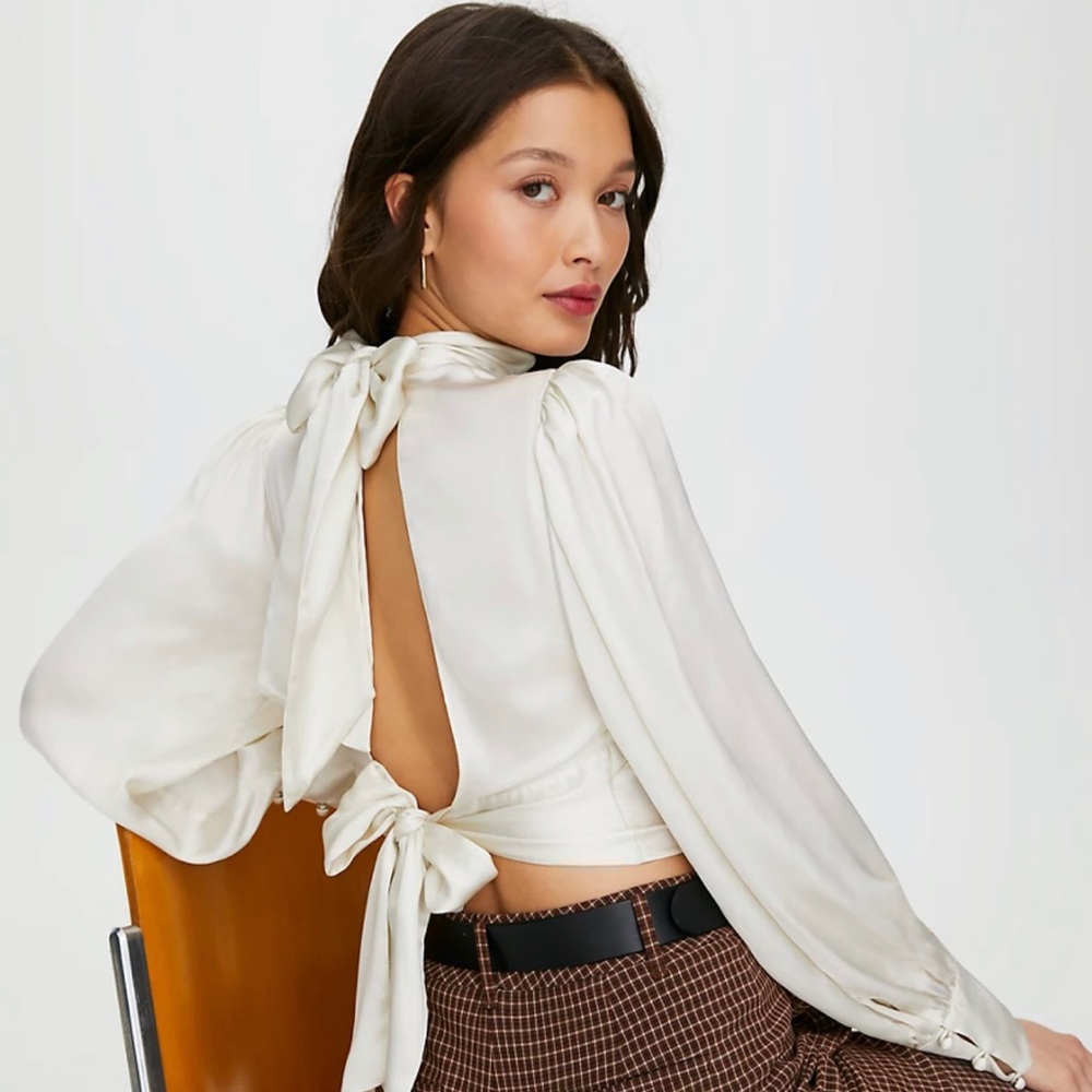 Wilfred Leigh Fitted High-Neck Blouse - Size S